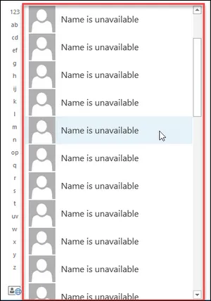 Outlook Contacts