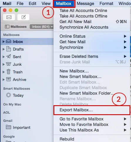 Export Mailbox