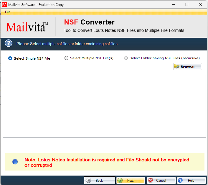 converter to nsf